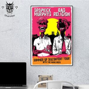 Bad Religion And Dropkick Murphys Summer Of Discontent Tour 2025 Wall Decor Poster Canvas