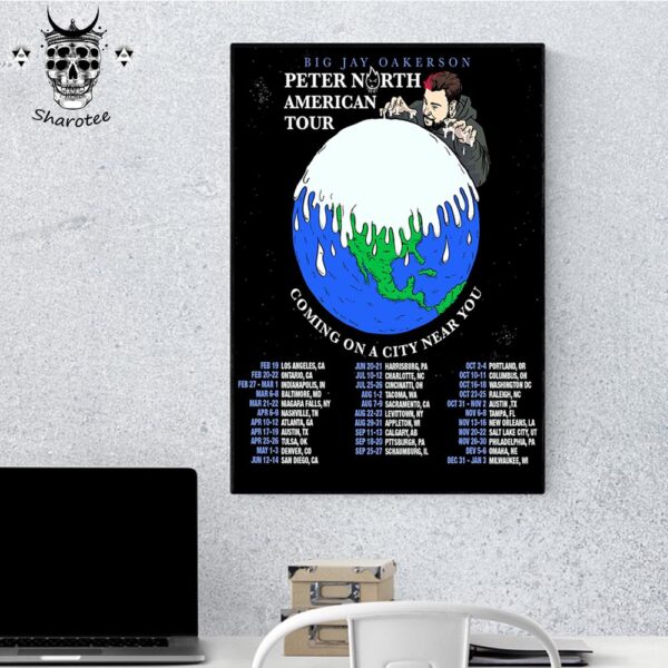 Big Jay Oakerson Peter North American Tour Dates 2025 Coming On A City Near You Wall Decor Poster Canvas