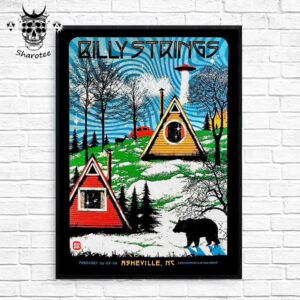 Billy Strings Winter Tour 2025 At ExploreAsheville com Arena Asheville North Carolina Week 1 Wall Decor Poster Canvas