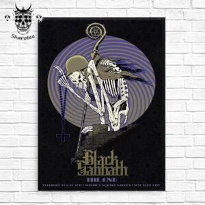 Black Sabbath The End Tour At Madison Square Garden New York City On February 25th And 27th 2025 Wall Decor Poster Canvas