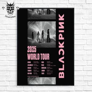 Blackpink 2025 World Tour Dates For Blink Wall Decor Poster Canvas