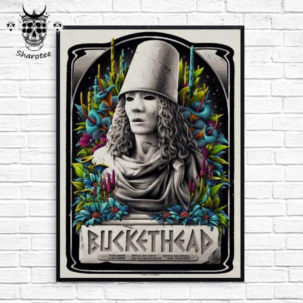 Buckethead Concert At Crystal Bay Nevada February 21st 2025 Wall Decor Poster Canvas