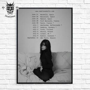 Karla Camila The Yours C Tour In Summer 2025 Tour Dates Wall Decor Poster Canvas