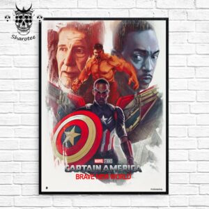 Captain America Brave New World Marvel Studios Inspired Art By AJFrena Wall Decor Poster Canvas