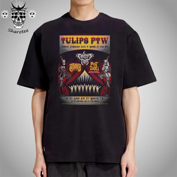 Caroline Carr With Pet Taxi Show At Tulips FTW Fort Worth TX On February 16th 2025 Unisex T-Shirt