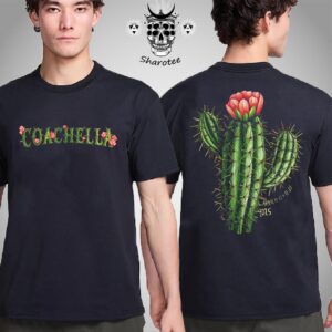 Coachella 2025 Cactus Flower Graphic At Empire Polo Club In Indio California From April 11-13 And April 18-20 2025 Two Sides Unisex T-Shirt