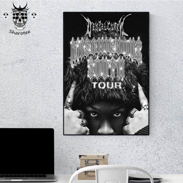 Denzel Curry Mischievous South World Tour 2025 Wall Decor Poster Canvas