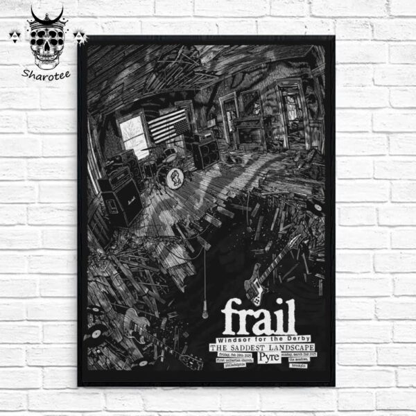 Frail And Guests With Performances Taking Place On February 28th 2025 In Philadelphia And March 2nd 2025 In Brooklyn Wall Decor Poster Canvas