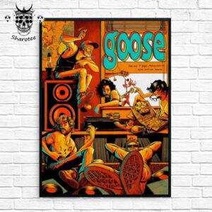 Goose Concert At Miller High Life Theatre Milwaukee Wisconsin On February 7th 2025 Orange Edition Wall Decor Poster Canvas