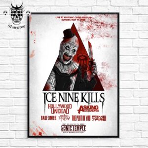 Ice Nine Kills Sonic Temple Festival Live At Historic Crew Stadium Ohio On May 11th 2025 Wall Decor Poster Canvas