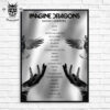 Imagine Dragons The Track List Smoke And Mirrors Album Anniversary Reflective Mirror Wall Decor Poster Canvas