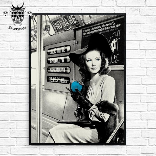 Jack White No Name Tour At Brooklyn Paramount New York On February 12th 2025 Wall Decor Poster Canvas