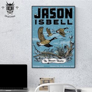 Jason Isbell Concert At The Warner Theatre Washington DC From February 27th To March 1st 2025 Wall Decor Poster Canvas