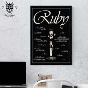 Jennie Ruby Full Album Tracklist Black Edition Wall Decor Poster Canvas