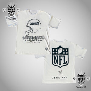 JerkArt x NFL Super Bowl 2025 Limited Edition Two Sides Unisex T-Shirt