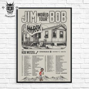 Hardy Jim Bob World Tour 2025 Wih Several Special Guests Tour Dates Wall Decor Poster Canvas