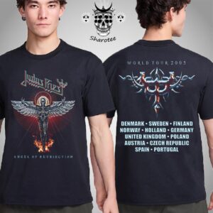 Judas Priest Angel Of Retribution Vintage Tour 20th Anniversary Two Sides Unisex T-Shirt