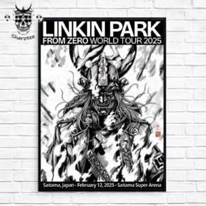 Linkin Park From Zero World Tour 2025 At Saitama Super Arena Saitama Japan On February 12th 2025 Wall Decor Poster Canvas