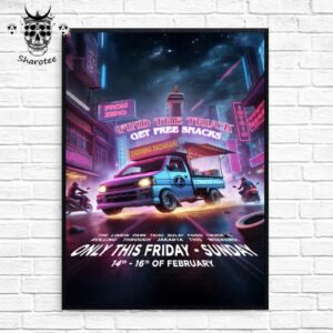 Linkin Park From Zero World Tour 2025 Find The Truck Get Free Snacks In Jakarta Indonesia From February 14th To 16th 2025 Wall Decor Poster Canvas