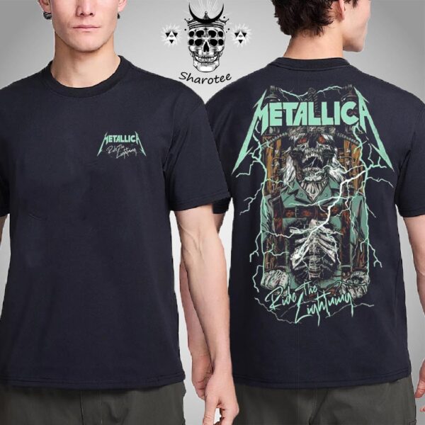 Metallica The Black Album Ride The Lightning Pinball Art By Rhys Cooper Two Sides Unisex T-Shirt