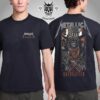 Metallica The Black Album Ride The Lightning Pinball Art By Rhys Cooper Two Sides Unisex T-Shirt