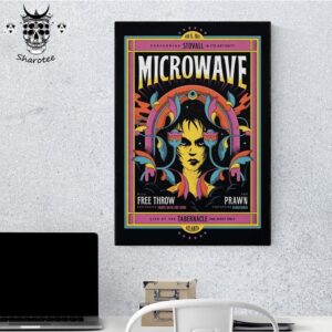 Microwave Live At The Tabernacle Atlanta Georgia On February 15th 2025 Performing Stovall In Its Entirety Wall Decor Poster Canvas