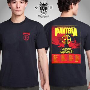 Pantera The Heaviest Tour Of The Summer 2025 With Amon Amarch Tour Dates Two Sides Unisex T-Shirt