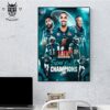 Philadelphia Eagles Are The Champions Of The Super Bowl LIX Wall Decor Poster Canvas