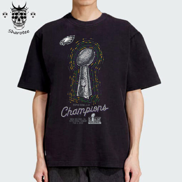 Philadelphia Eagles Super Bowl LIX Champions Lombardi Trophy Unisex T-Shirt