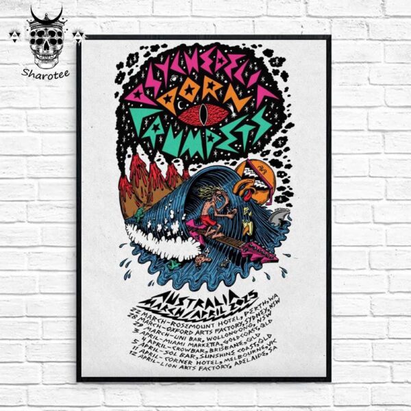 Psychedelic Porn Crumpets Australia Tour In March And April 2025 Wall Decor Poster Canvas