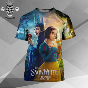 Snow White Of Disney Live Aciton Film Only In Theaters On March 21st 2025 All Over Print Shirt