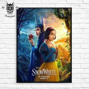 Snow White Of Disney Live Aciton Film Only In Theaters On March 21st 2025 Wall Decor Canvas Poster