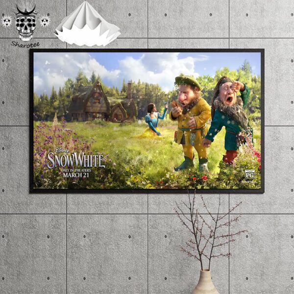 Snow White Of Disney Live Aciton Movie Only In Theaters On March 21st 2025 Wall Decor Poster Canvas