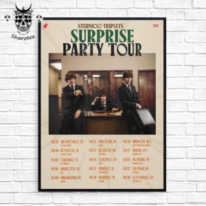 Sturniolo Triplets Surprise Party Tour 2025 Tour Dates Wall Decor Poster Canvas