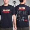 Tyga Red Light Tour 2025 Lighting Up 15 Major Cities Across The USA Tour Dates Two Sides Unisex T-Shirt