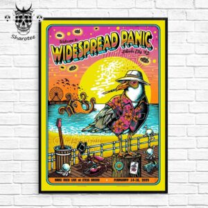 Widespread Panic Hard Rock Live At Etess Arena Atlantic City New Jersey On February 14-16 2025 Wall Decor Poster Canvas