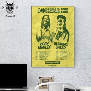 Ziggy Marley Do The Reggae Tour 2025 With Burning Spear Tour Dates Wall Decor Poster Canvas