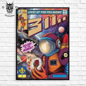 311 Band Live At The Fillmore New Orleans Louisiana On March 21st 2025 Wall Decor Poster Canvas