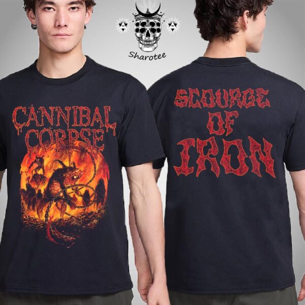 Cannibal Corpse North American Tour Scourge Of Iron Two Sided Unisex T-Shirt