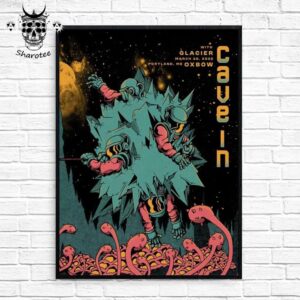 Cave In Concert At Oxbow Portland Maine On March 28th 2025 Wall Decor Poster Canvas