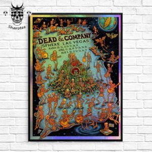 Dead And Company Concert At Sphere Las Vegas In March April And May 2025 Rainbow Edition Wall Decor Poster Canvas