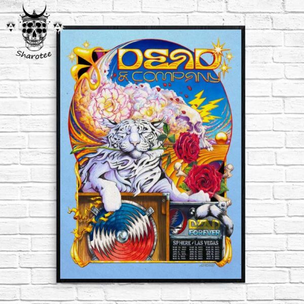 Dead And Company Dead Forever 2025 Tour At Sphere Las Vegas Wall Decor Poster Canvas