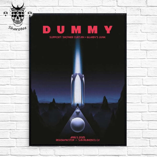 Dummy Concert At Rickshaw Stop San Francisco California On April 5th 2025 Wall Decor Poster Canvas