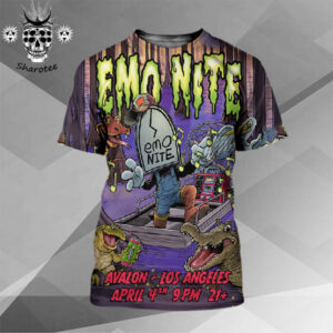 Emo Nite Tour At Avalon Hollywood In Los Angeles California On April 4th 2025 All Over Print Shirt