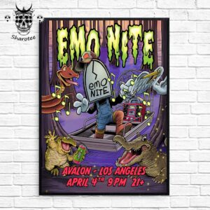 Emo Nite Tour At Avalon Hollywood In Los Angeles California On April 4th 2025 Wall Decor Poster Canvas