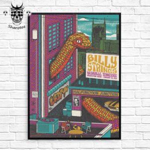 First Shows Of Billy Strings At Bridgestone Arena Nashville Tennessee February 28th 2025 Wall Decor Poster Canvas