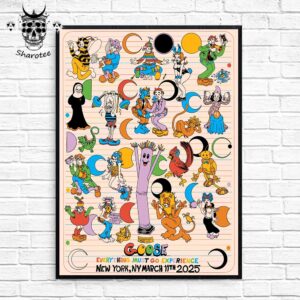 Goose The Band Limited Edition Event Poster In New York On March 11th 2025 Everything Must Go Experience Wall Decor Poster Canvas