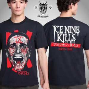 Ice Nine Kills x American Psycho 25th Anniversary Collection Bloody Bateman Graphic Two Sided Unisex T-Shirt