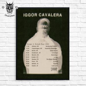 Iggor Cavalera Europe And Ireland Tour 2025 In April And May Wall Decor Poster Canvas