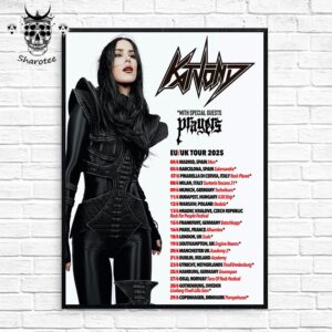 Kat Von D EU And UK Tour 2025 With Special Guests Leafar Seyer Tour Dates Wall Decor Poster Canvas